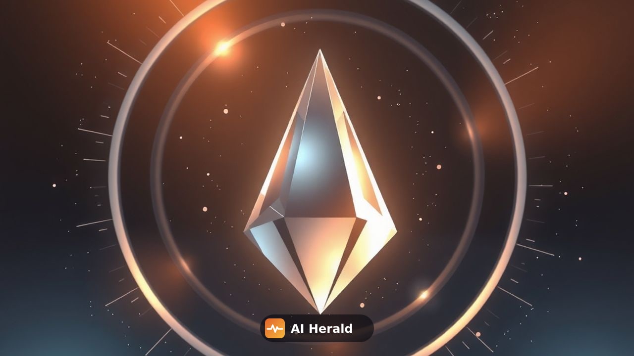 abstract prism with rings and particles representing AI agents and safety